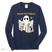Trick Or Treat Candy Ghost Halloween Long Sleeve Shirt thumb 0