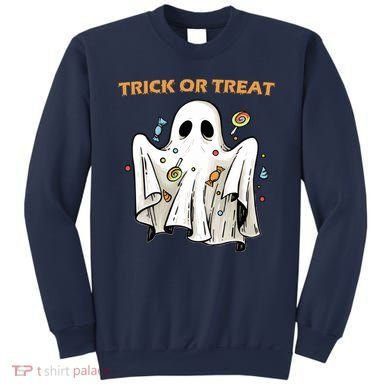 Trick Or Treat Candy Ghost Halloween Sweatshirt