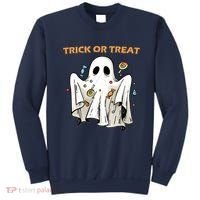 Trick Or Treat Candy Ghost Halloween Sweatshirt thumb 0