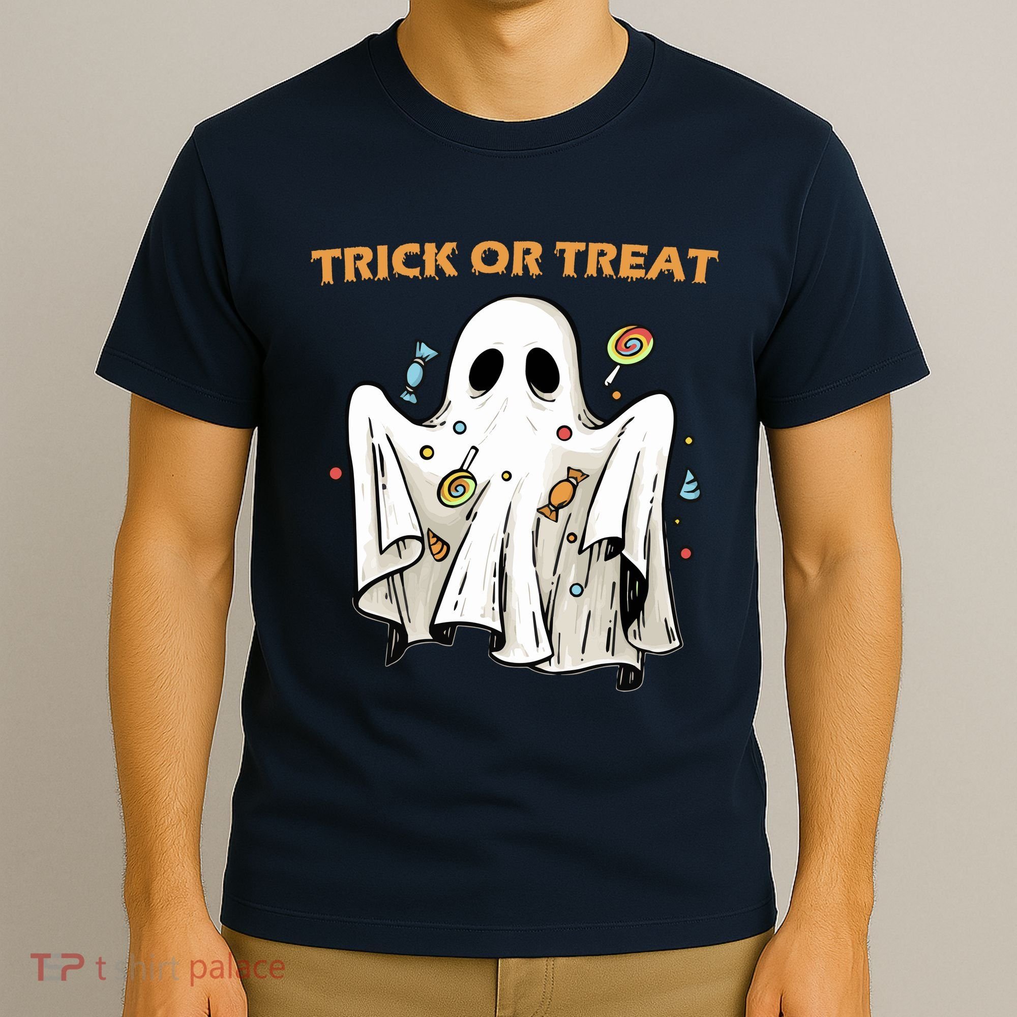 Trick Or Treat Candy Ghost Halloween T-Shirt