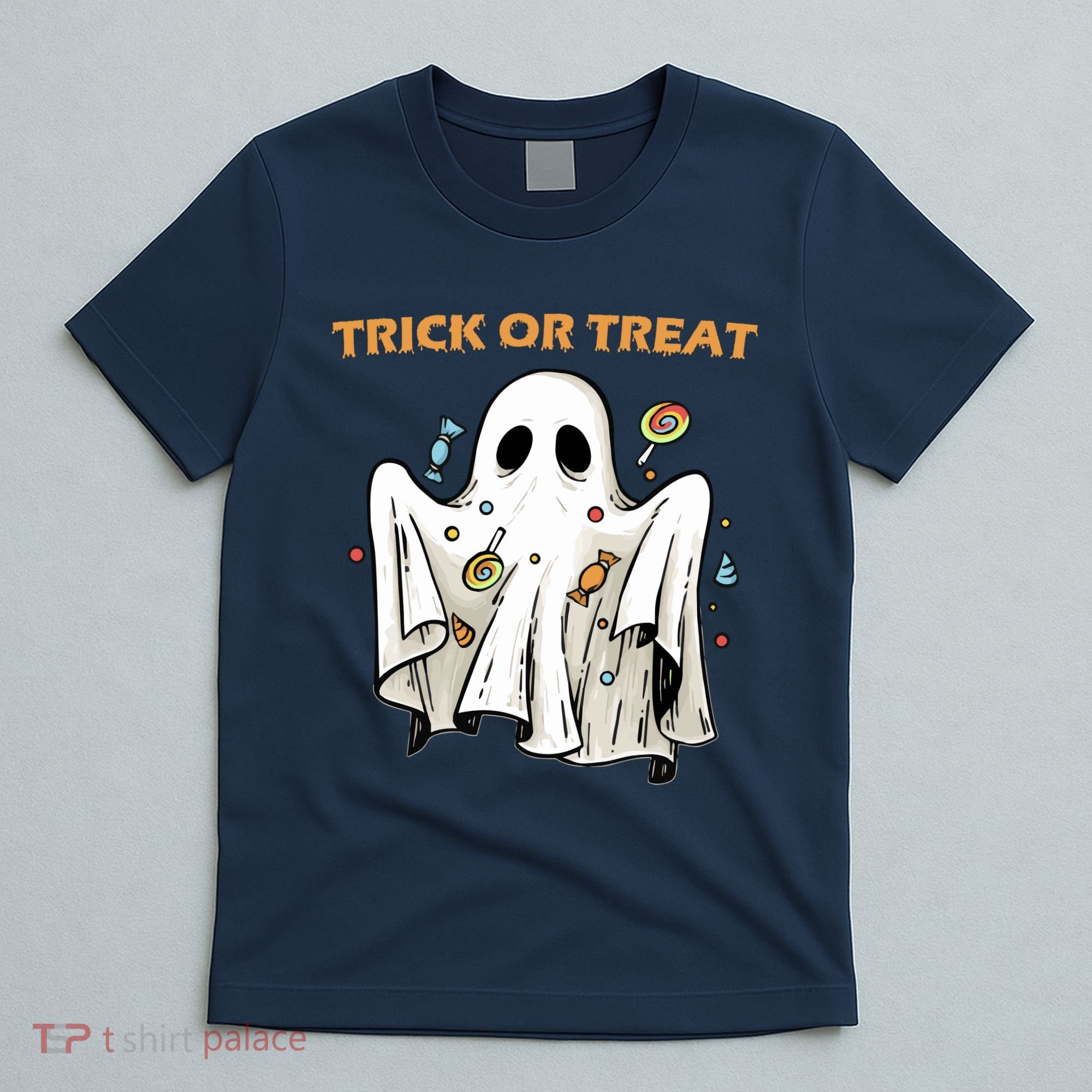 Trick Or Treat Candy Ghost Halloween T-Shirt