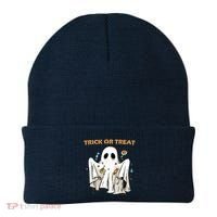 Trick Or Treat Candy Ghost Halloween Beanie thumb 0