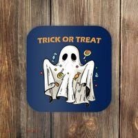 Trick Or Treat Candy Ghost Halloween Coaster thumb 0