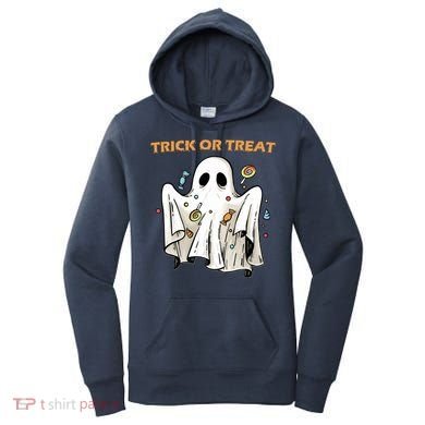 Trick Or Treat Candy Ghost Halloween Women's Hoodie