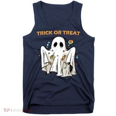 Trick Or Treat Candy Ghost Halloween Tank Top