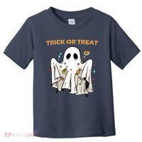 Trick Or Treat Candy Ghost Halloween Toddler T-Shirt thumb 0