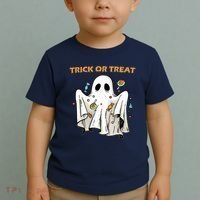 Trick Or Treat Candy Ghost Halloween Toddler T-Shirt thumb 2