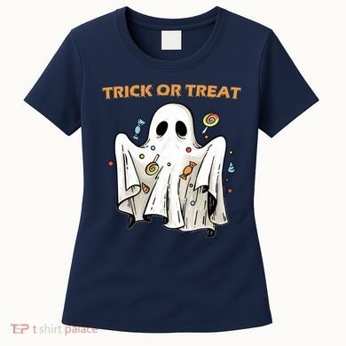 Trick Or Treat Candy Ghost Halloween Women's T-Shirt