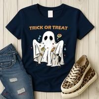 Trick Or Treat Candy Ghost Halloween Women's T-Shirt thumb 3