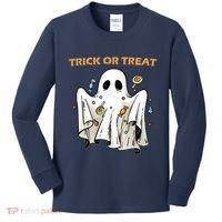 Trick Or Treat Candy Ghost Halloween Kids Long Sleeve Shirt thumb 0