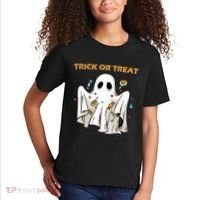 Trick Or Treat Candy Ghost Halloween Kids T-Shirt thumb 2