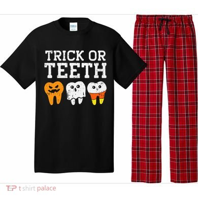 Trick Or Teeth Funny Dental Halloween Treat Dentist Pajama Set