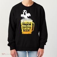 Trick Or Treating Beer Funny Women's Sweatshirt thumb 0