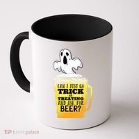Trick Or Treating Beer Funny Coffee Mug thumb 0