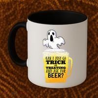 Trick Or Treating Beer Funny Coffee Mug thumb 2