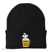 Trick Or Treating Beer Funny Beanie thumb 0