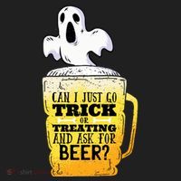 Trick Or Treating Beer Funny Beanie thumb 2