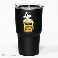 Trick Or Treating Beer Funny Tumbler thumb 0