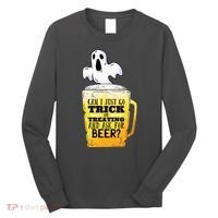 Trick Or Treating Beer Funny Long Sleeve Shirt thumb 0