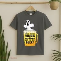 Trick Or Treating Beer Funny T-Shirt thumb 2