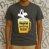 Trick Or Treating Beer Funny T-Shirt thumb 3