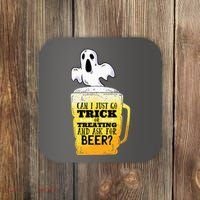 Trick Or Treating Beer Funny Coaster thumb 0