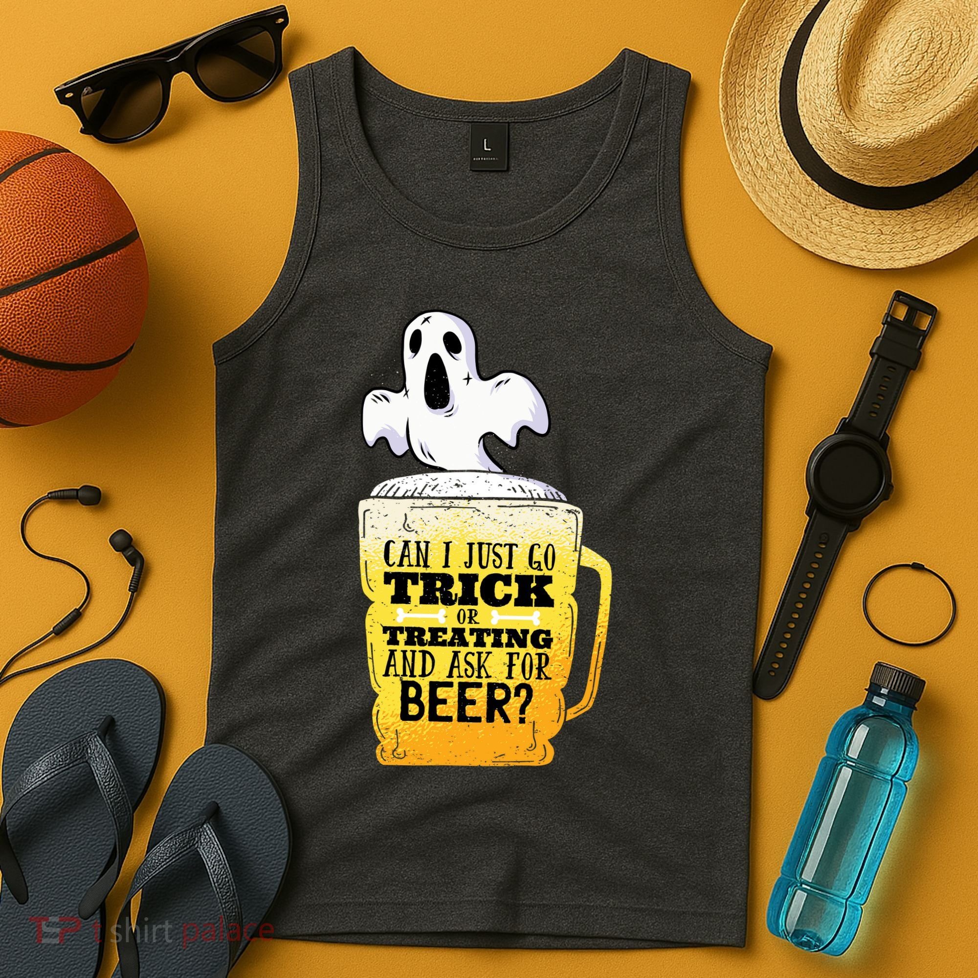 Trick Or Treating Beer Funny Tank Top
