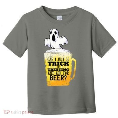 Trick Or Treating Beer Funny Toddler T-Shirt
