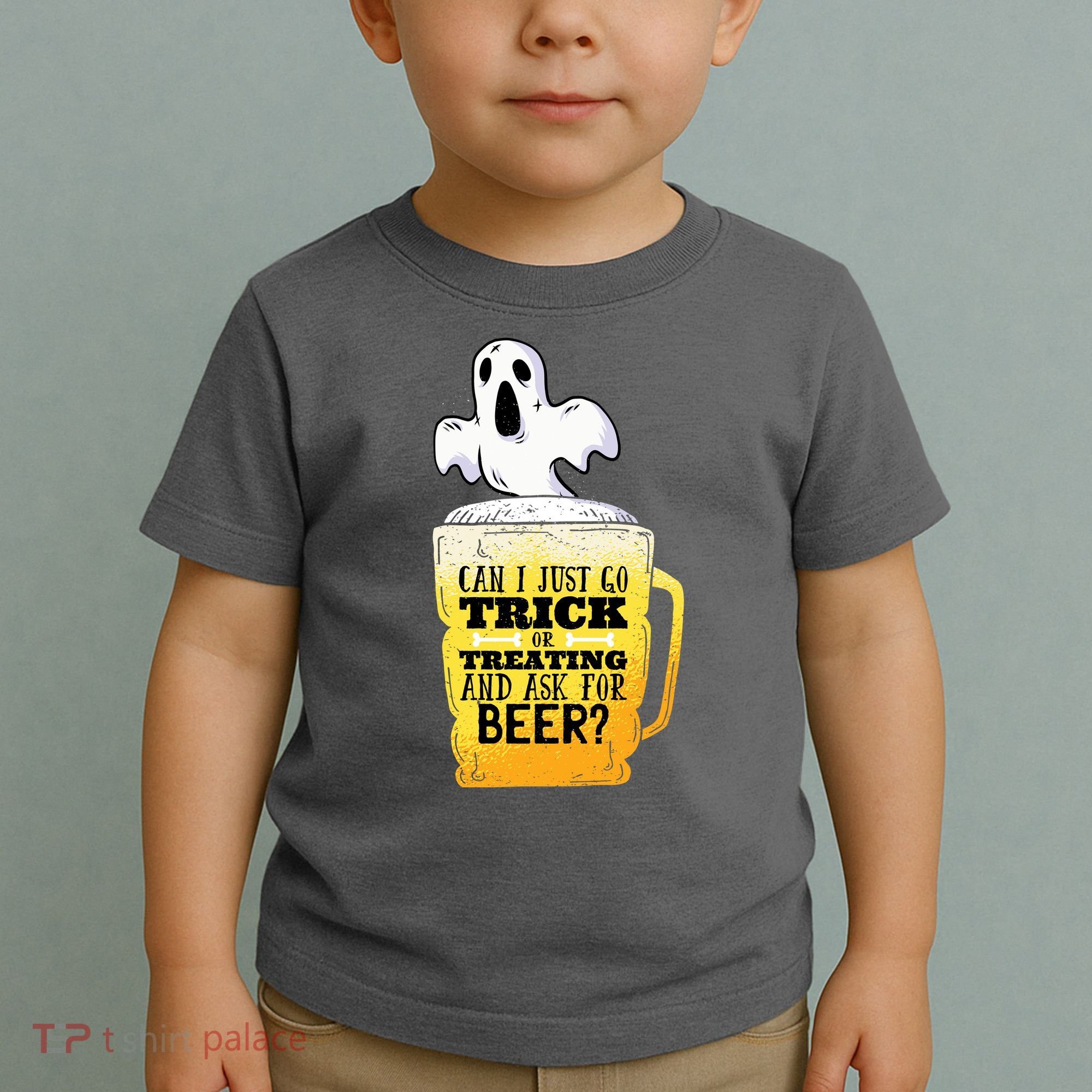 Trick Or Treating Beer Funny Toddler T-Shirt