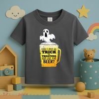 Trick Or Treating Beer Funny Toddler T-Shirt thumb 3