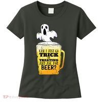 Trick Or Treating Beer Funny Women's T-Shirt thumb 0