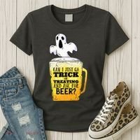 Trick Or Treating Beer Funny Women's T-Shirt thumb 3