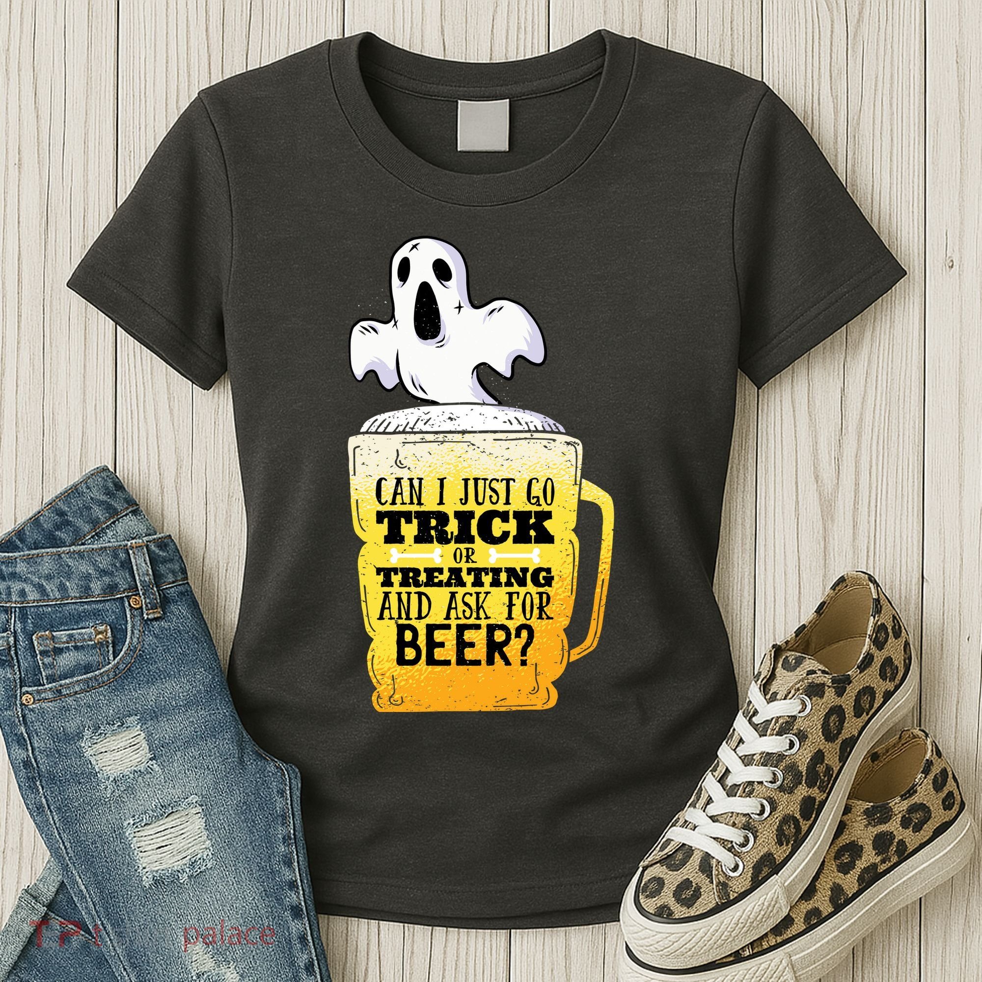 Trick Or Treating Beer Funny Women's T-Shirt