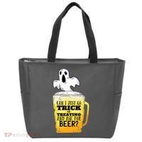 Trick Or Treating Beer Funny Tote Bag thumb 0