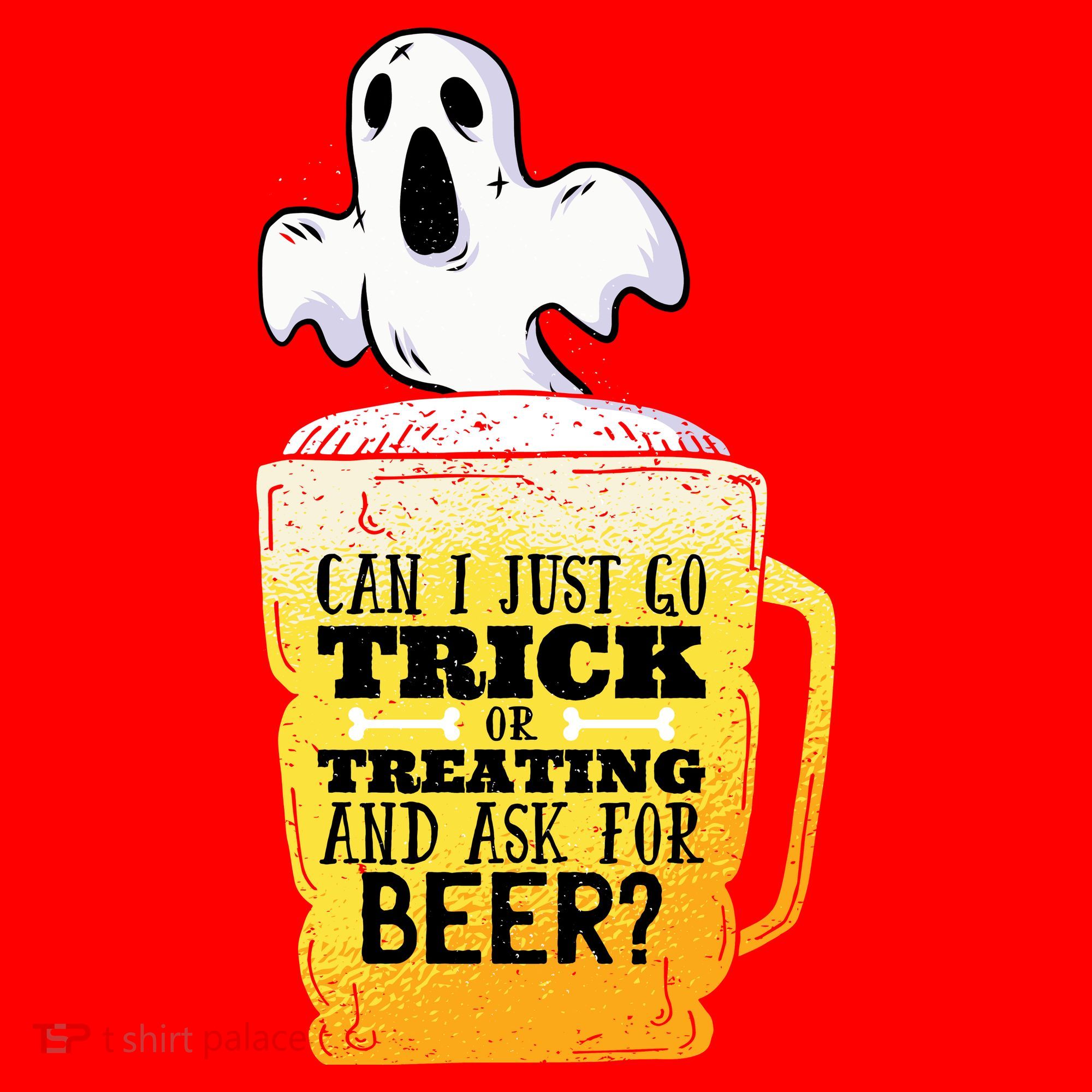 Trick Or Treating Beer Funny Santa Hat
