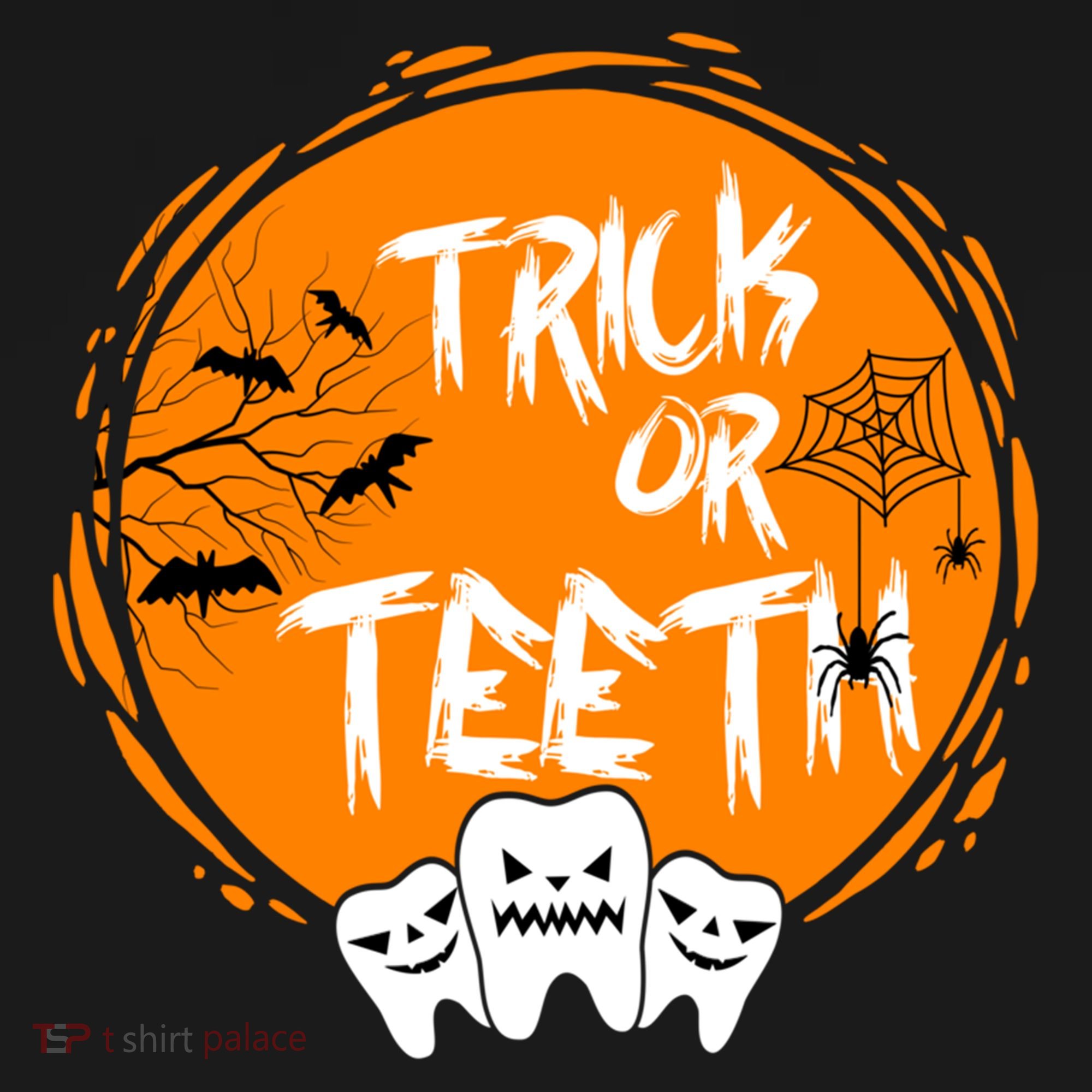 Trick Or Teeth Halloween Dentist Dental Hygienist Cool Gift Backpack