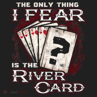 The Only Thing I Fear Is The River Card Funny Poker Player Beanie thumb 2