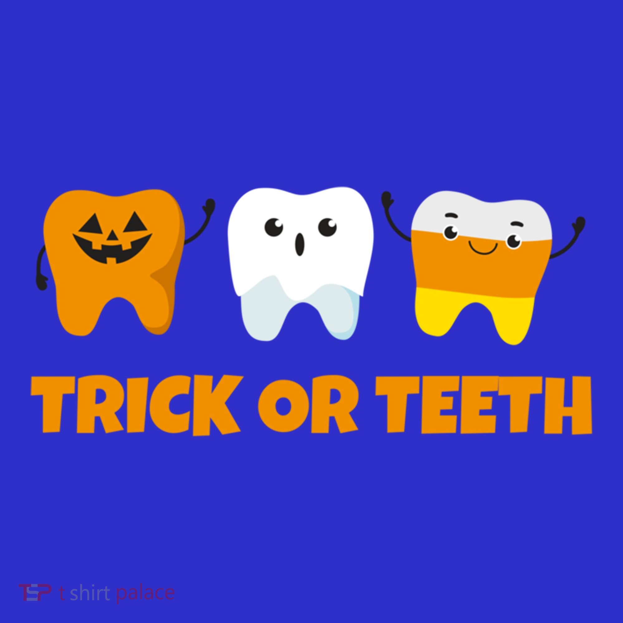 Trick Or Teeth Treat Funny Dental Halloween Dentist Gift Women's Tank Top