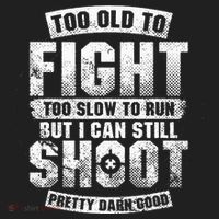 Too Old To Fight Too Slow To Run funny quotes Beanie thumb 2