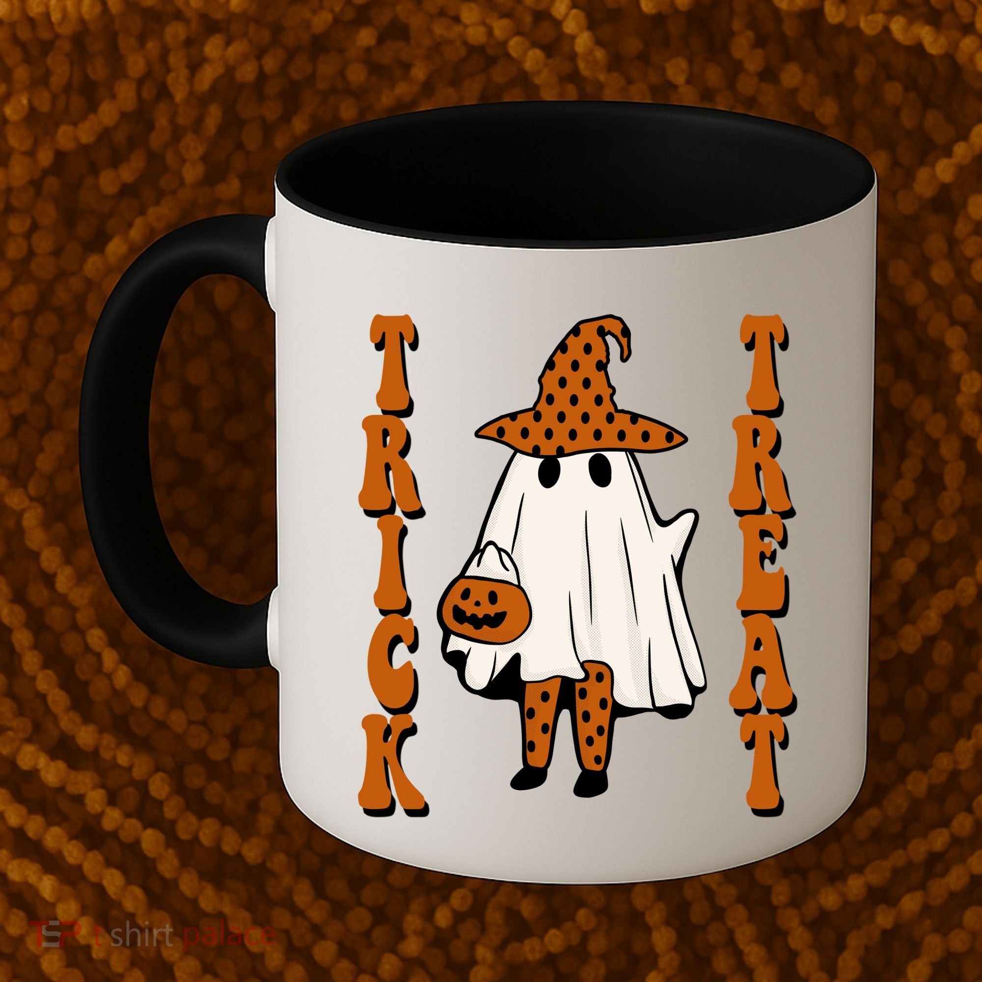 Trick Or Treat Festive Halloween Ghost Coffee Mug
