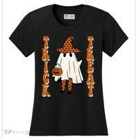 Trick Or Treat Festive Halloween Ghost Women's Cooling Performance Crew T-Shirt thumb 0