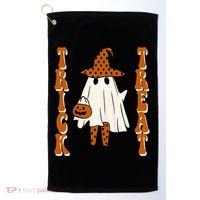 Trick Or Treat Festive Halloween Ghost Golf Towel thumb 0