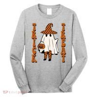 Trick Or Treat Festive Halloween Ghost Long Sleeve Shirt thumb 0