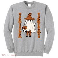 Trick Or Treat Festive Halloween Ghost Sweatshirt thumb 0