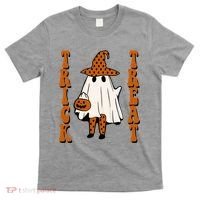 Trick Or Treat Festive Halloween Ghost T-Shirt thumb 0