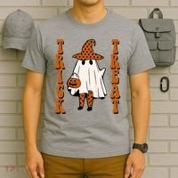 Trick Or Treat Festive Halloween Ghost T-Shirt thumb 6