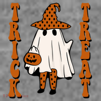 Trick Or Treat Festive Halloween Ghost Baby Bodysuit thumb 2