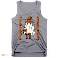 Trick Or Treat Festive Halloween Ghost Tank Top thumb 0