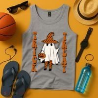 Trick Or Treat Festive Halloween Ghost Tank Top thumb 4