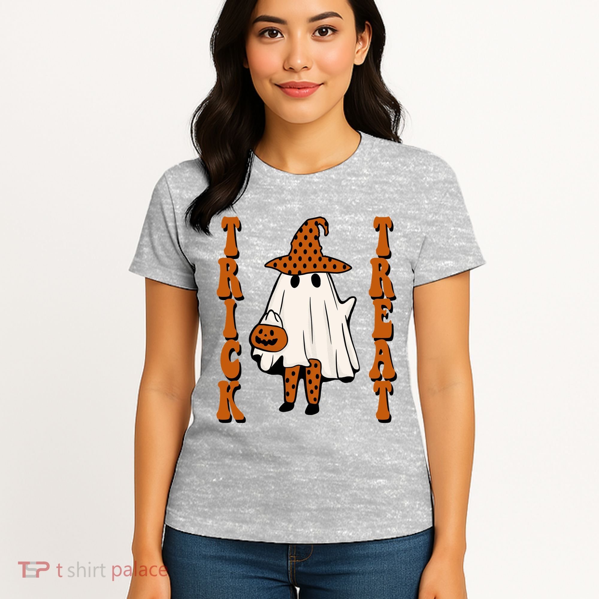 Trick Or Treat Festive Halloween Ghost Women's T-Shirt